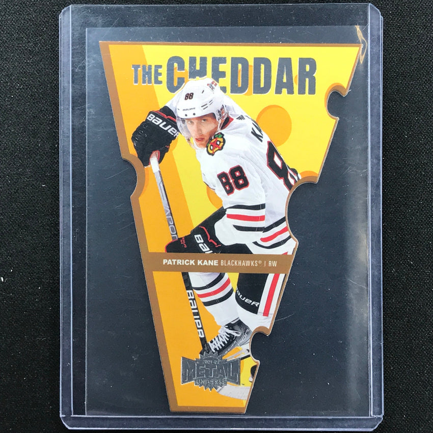 2021-22 Metal Universe Nhl Patrick Kane The Cheddar Die-cut Base No 9