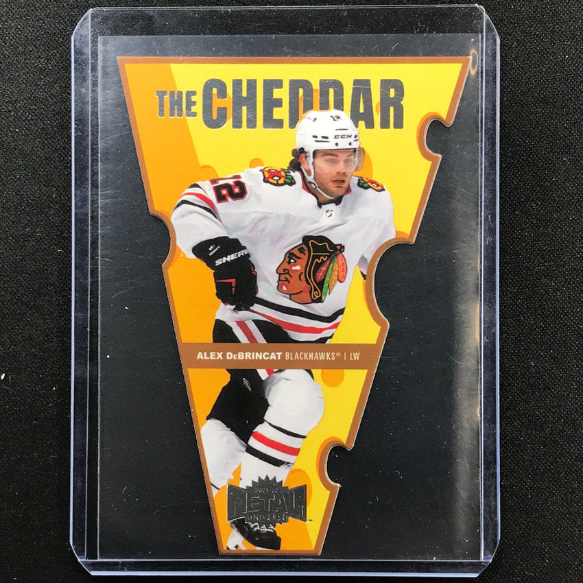 2021-22 Metal Universe NHL ALEX DEBRINCAT The Cheddar Die-Cut Base #15