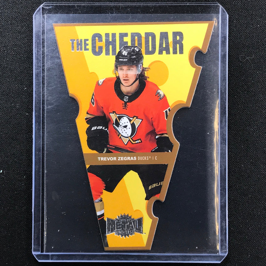 2021-22 Metal Universe NHL TREVOR ZEGRAS The Cheddar Die-Cut Base #19