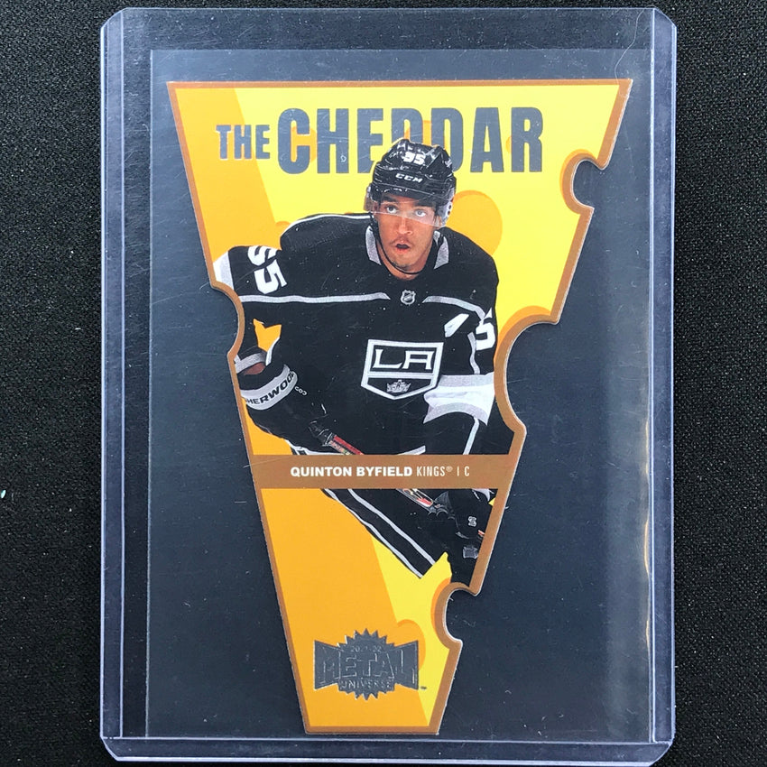 2021-22 Metal Universe NHL QUINTON BYFIELD The Cheddar Die-Cut Base #23