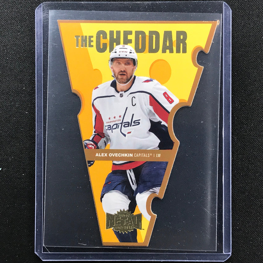 2021-22 Metal Universe Nhl Alex Ovechkin The Cheddar Die-cut Gold 46/50