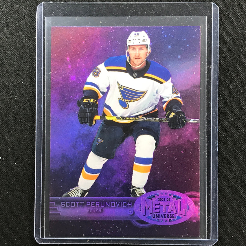 2021-22 Metal Universe Nhl Scott Perunovich 1997-98 Retro Rookie Purple 139/199