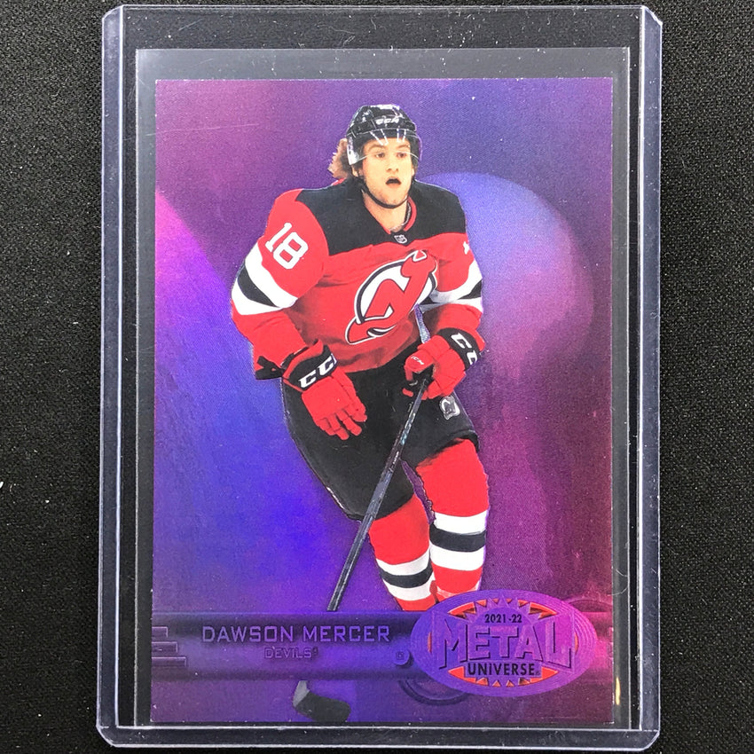 2021-22 Metal Universe Nhl Dawson Mercer 1997-98 Retro Rookie Purple 33/199