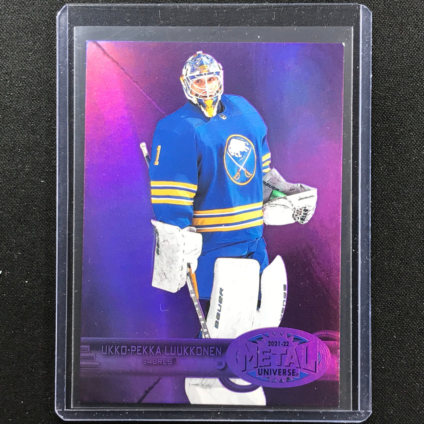 2021-22 Metal Universe Nhl Ukko-pekka Luukkonen 1997-98 Rookie Purple 45/199