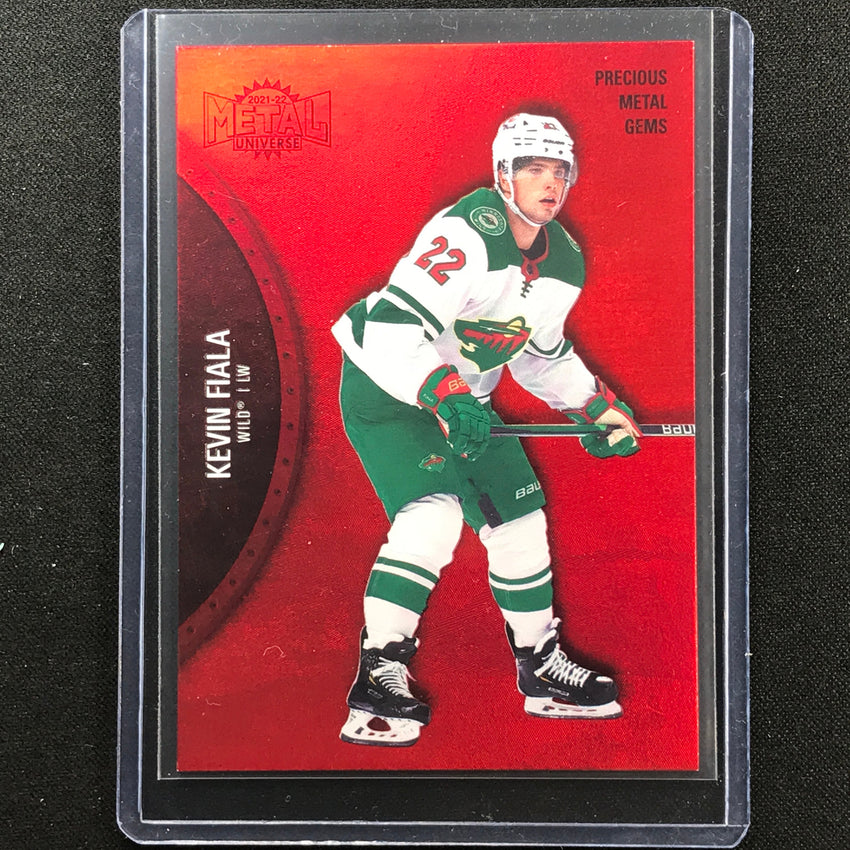 2021-22 Metal Universe Nhl Kevin Fiala Precious Metal Gems Pmg Red 17/100