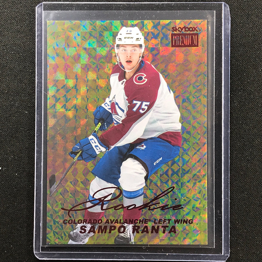 2021-22 Metal Universe Nhl Sampo Ranta Premium Prospects Retro Rubies 33/50