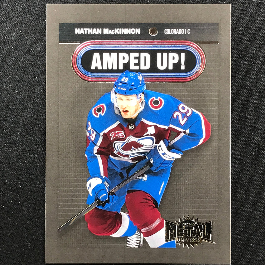 2021-22 Metal Universe Nhl Nathan Mckinnon Amped Up Base No 10