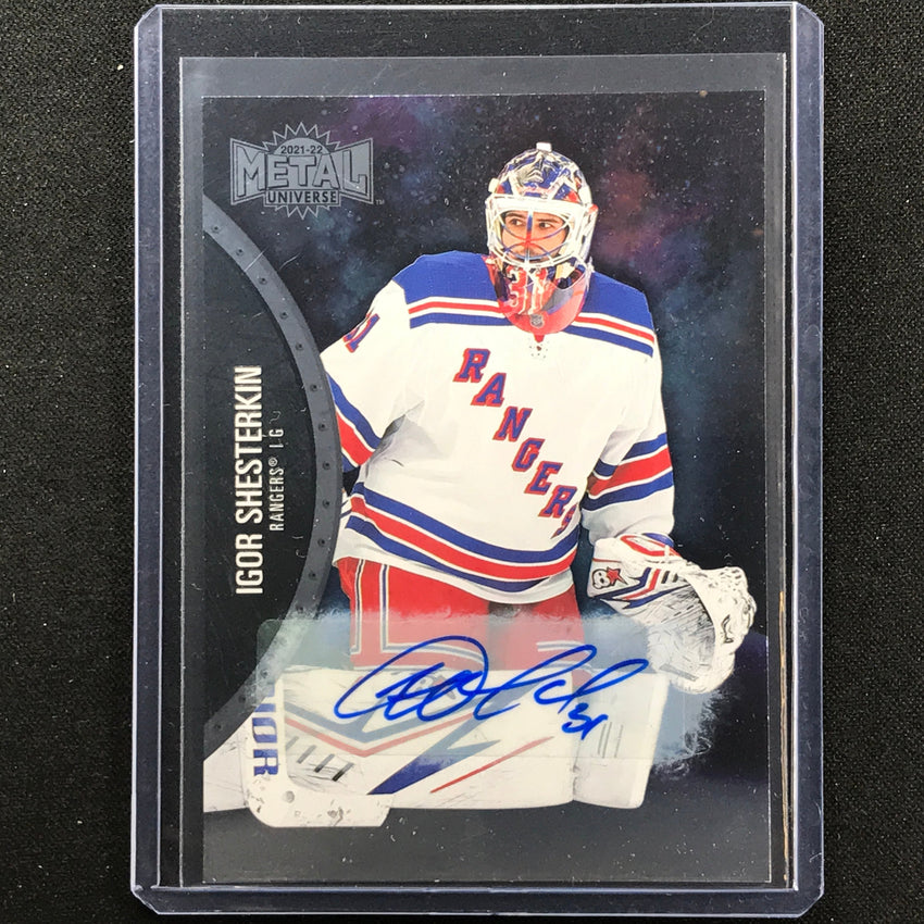 2021-22 Metal Universe NHL IGOR SHESTERKIN Auto Base SSP #84