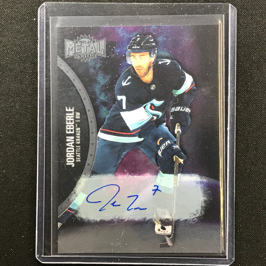 2021-22 Metal Universe NHL JORDAN EBERLE Auto Base #97