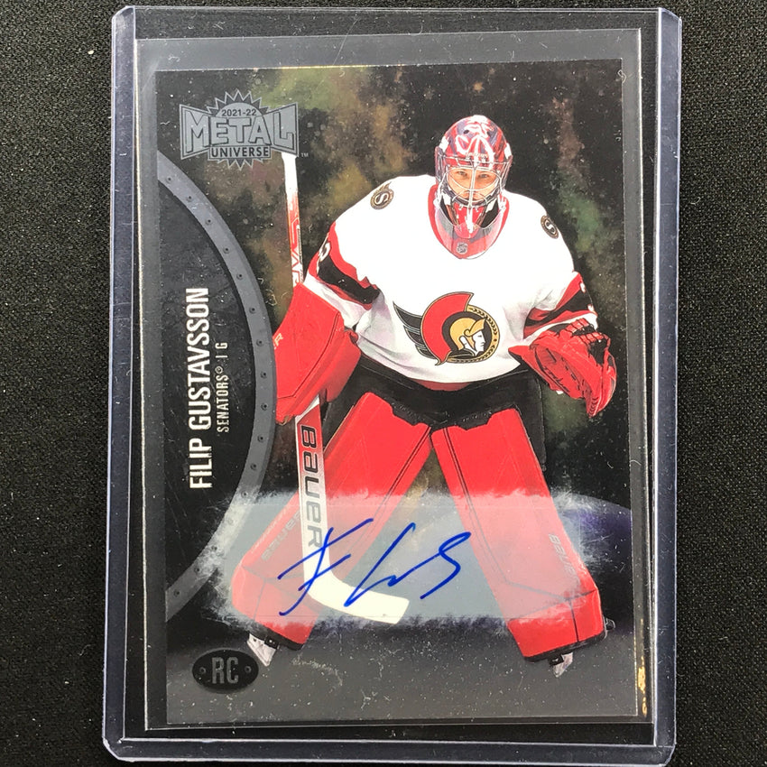 2021-22 Metal Universe Nhl Filip Gustavsson Rookie Auto Base 363/399