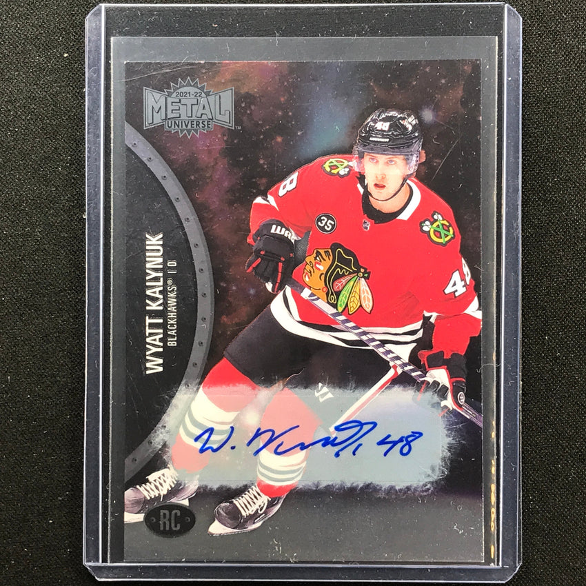2021-22 Metal Universe Nhl Wyatt Kalynuk Rookie Auto Base 332/399