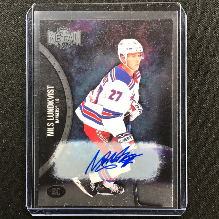 2021-22 Metal Universe Nhl Nils Lundkvist Rookie Auto Base 73/399