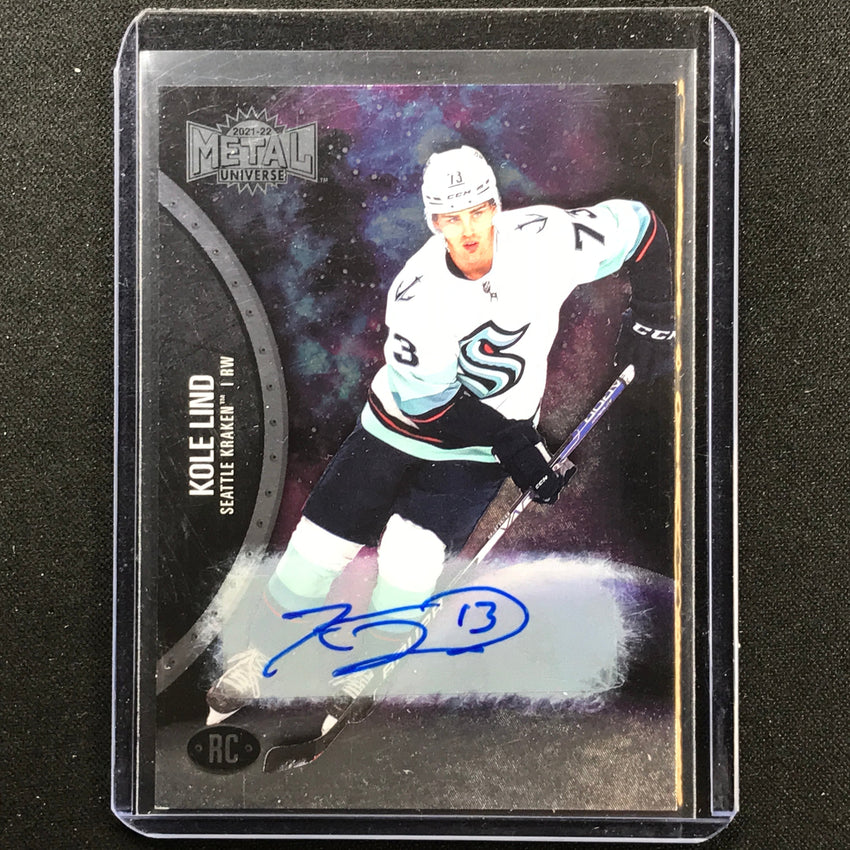 2021-22 Metal Universe Nhl Kole Lind Rookie Auto Base 336/399