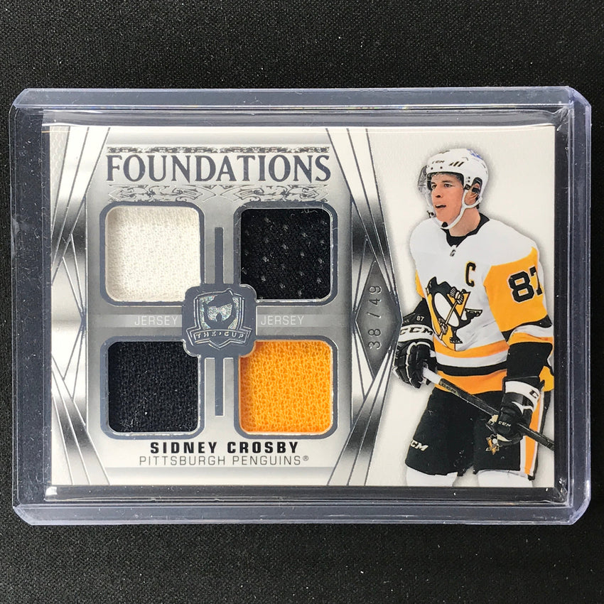 2020-21 The Cup Nhl Sidney Crosby Foundations Quad Jersey Relic 38/49