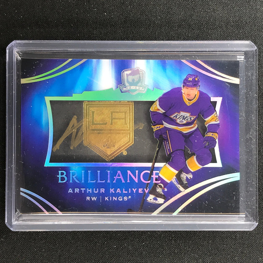 2020-21 The Cup Nhl Arthur Kaliyev Brilliance Shadowbox Acetate Auto No Ak