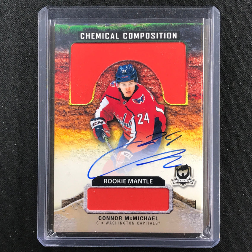 2020-21 The Cup Nhl Connor Mcmichael Composition Rookie Mantle Relic Auto No Mc