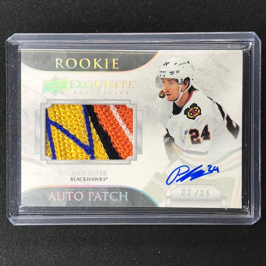 2020-21 The Cup Nhl Pius Suter Exquisite Rookie Auto Patch Silver 2/25
