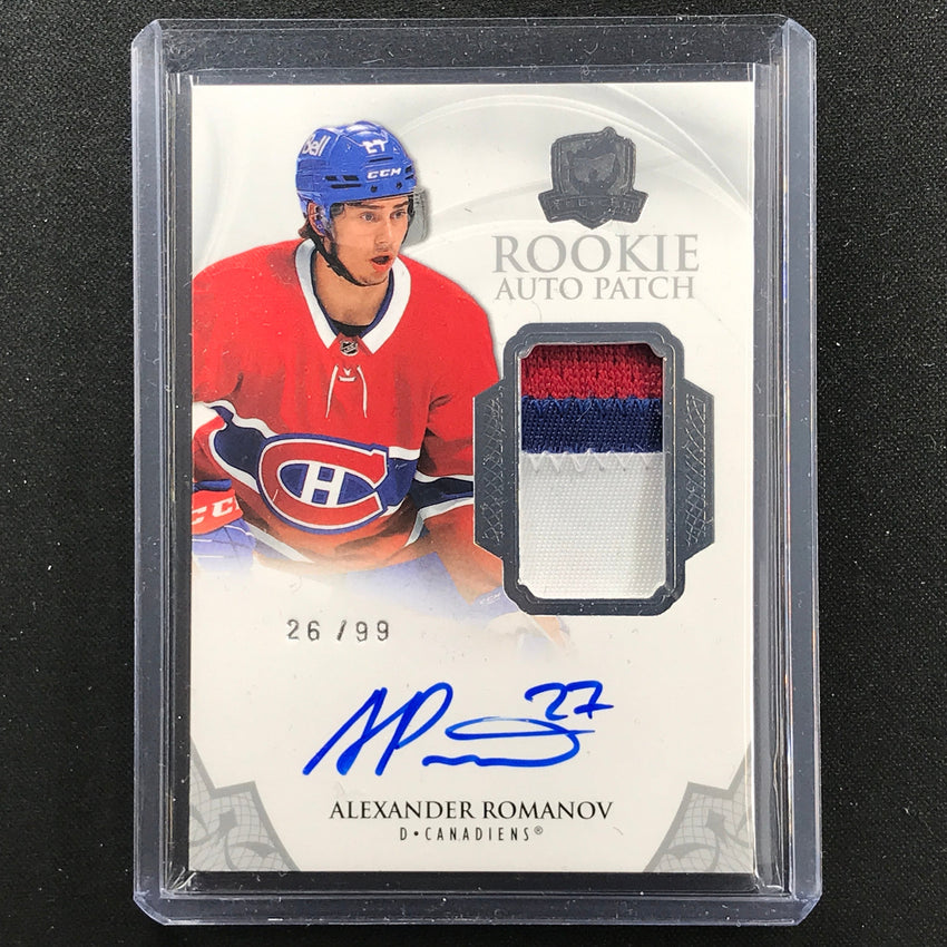 2020-21 The Cup Nhl Alexander Romanov Rookie Auto Patch Silver 26/99