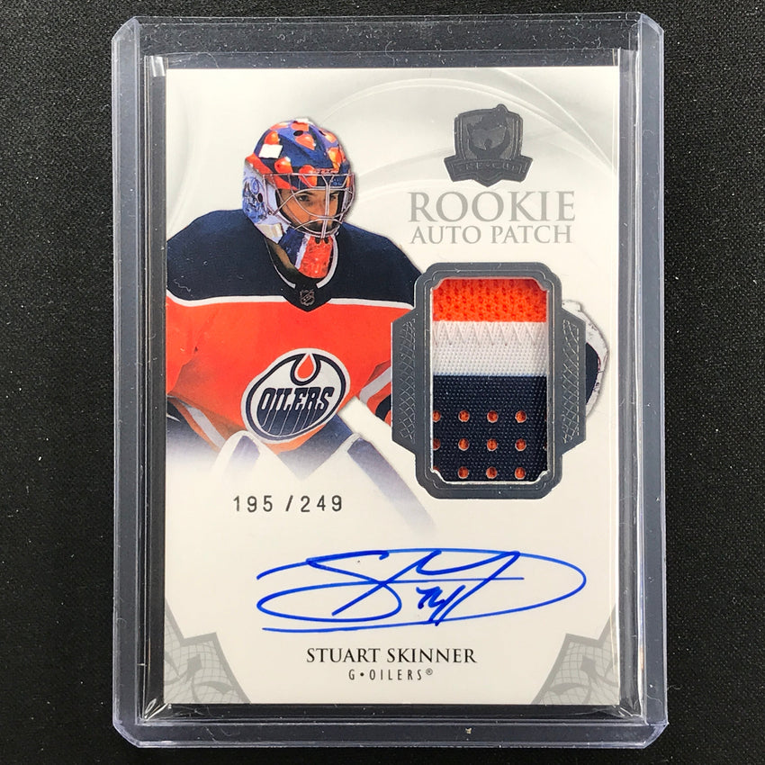 2020-21 The Cup Nhl Stuart Skinner Rookie Auto Patch Silver 195/249