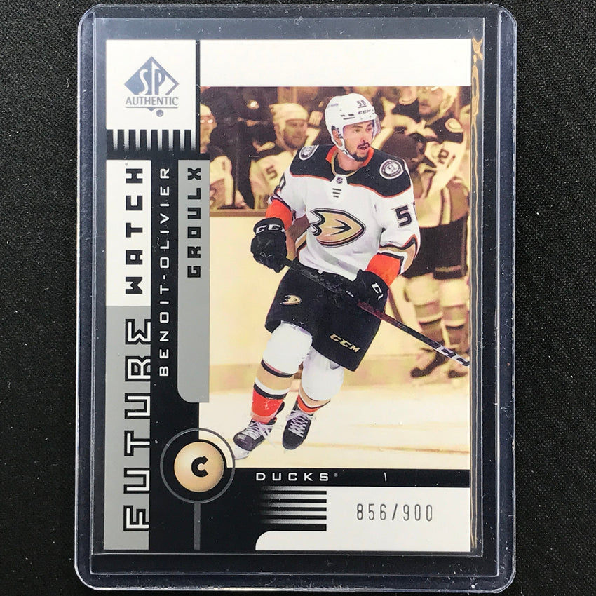 2021-22 Sp Authentic Nhl Benoit-olivier Groulx 2001-02 Retro Future Watch /900