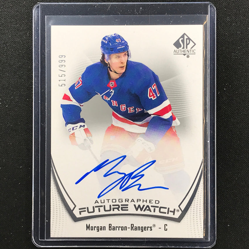 2021-22 Sp Authentic Nhl Morgan Barron Future Watch Rookie Auto 515/999