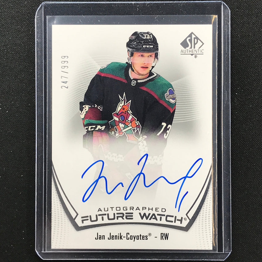 2021-22 Sp Authentic Nhl Jan Jenik Future Watch Rookie Auto 247/999