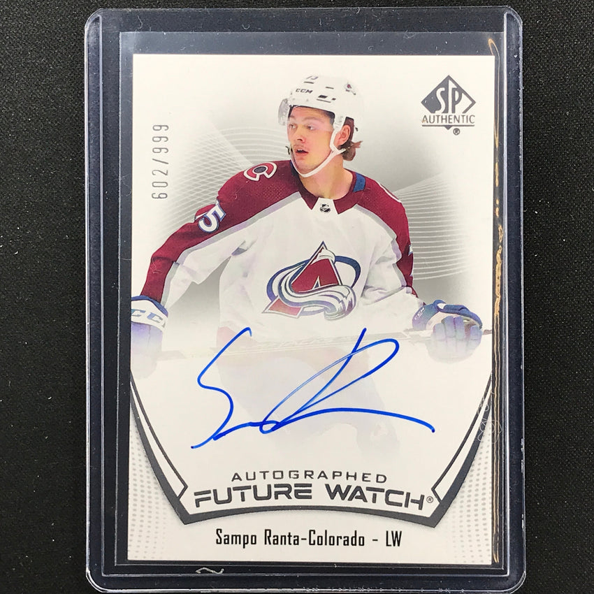 2021-22 SP Authentic NHL SAMPO RANTA Future Watch Rookie Auto 602/999