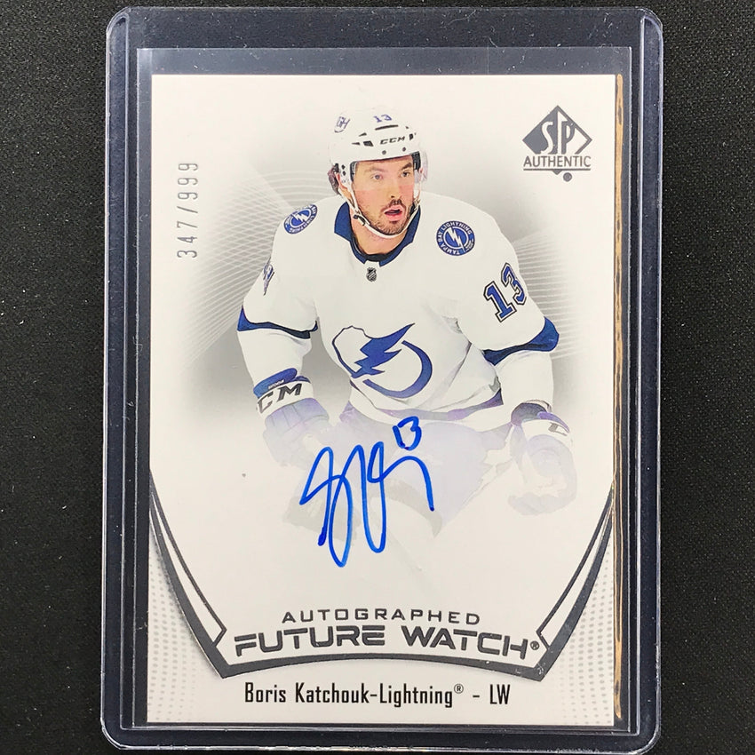2021-22 Sp Authentic Nhl Boris Katchouk Future Watch Rookie Auto 347/999