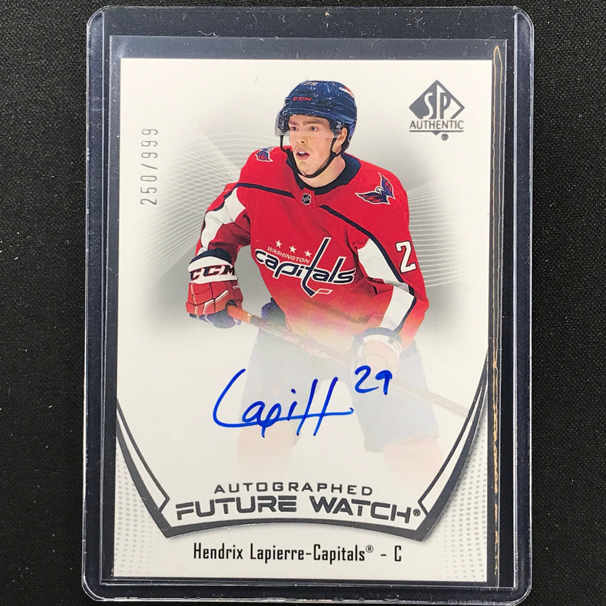2021-22 Sp Authentic Nhl Hendrix Lapierre Future Watch Rookie Auto 250/999