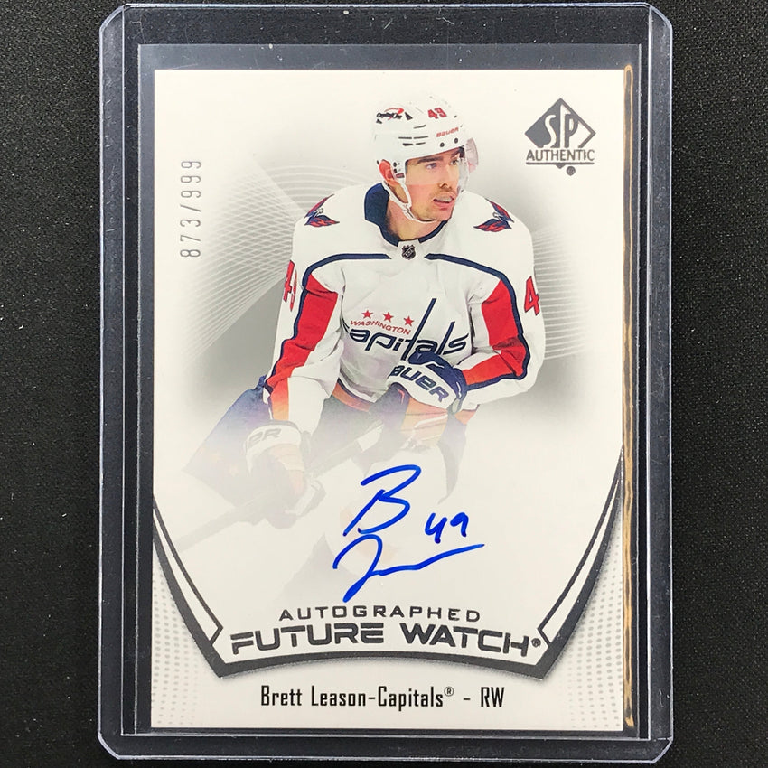2021-22 Sp Authentic Nhl Brett Leason Future Watch Rookie Auto 873/999