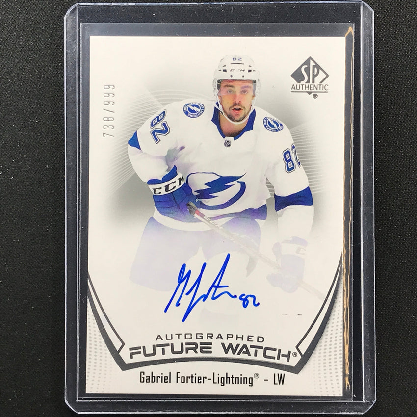 2021-22 Sp Authentic Nhl Gabriel Fortier Future Watch Rookie Auto 738/999