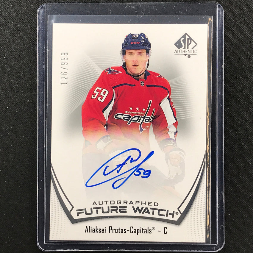 2021-22 Sp Authentic Nhl Aliaksei Protas Future Watch Rookie Auto 126/999
