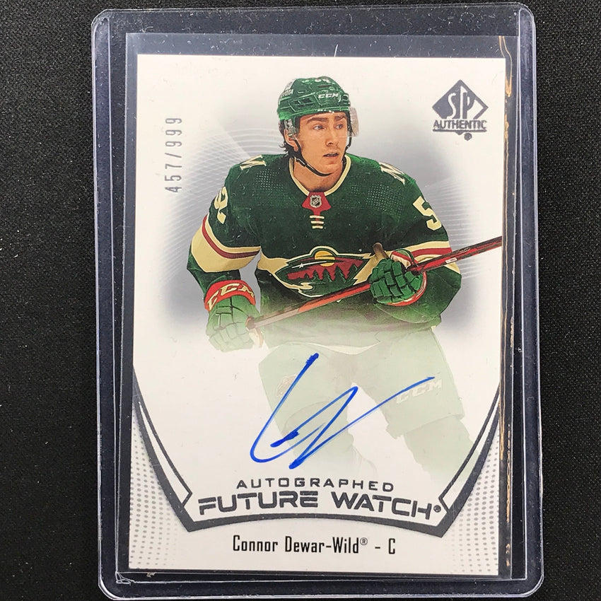 2021-22 Sp Authentic Nhl Connor Dewar Future Watch Rookie Auto 457/999