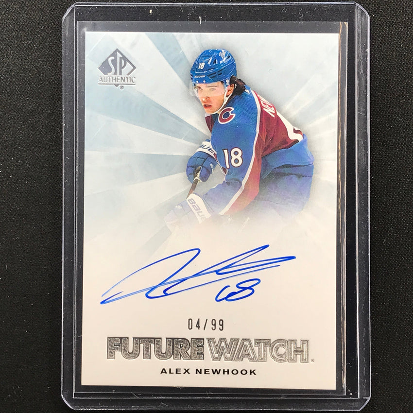 2021-22 Sp Authentic Nhl Alex Newhook 2011-12 Future Watch Rookie Auto 4/99