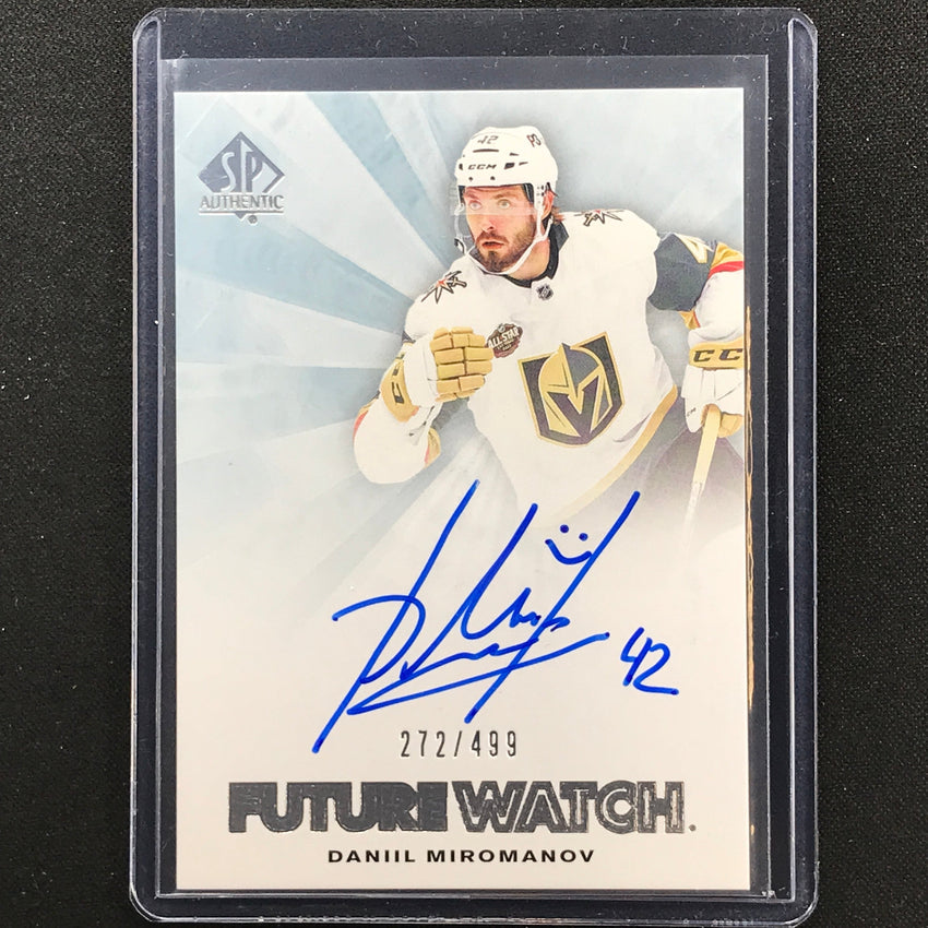 2021-22 Sp Authentic Nhl Daniil Miromanov 2011-12 Future Rookie Auto 272/499