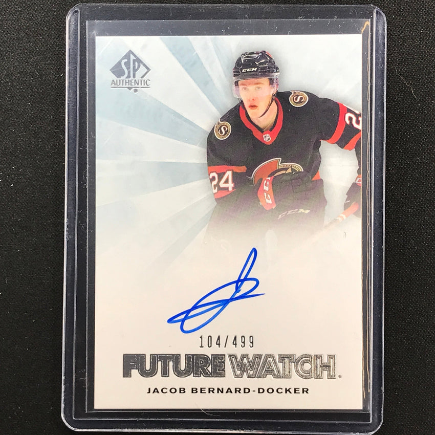 2021-22 Sp Authentic Nhl Jacob Bernard-docker 2011-12 Future Rookie Auto 104/499