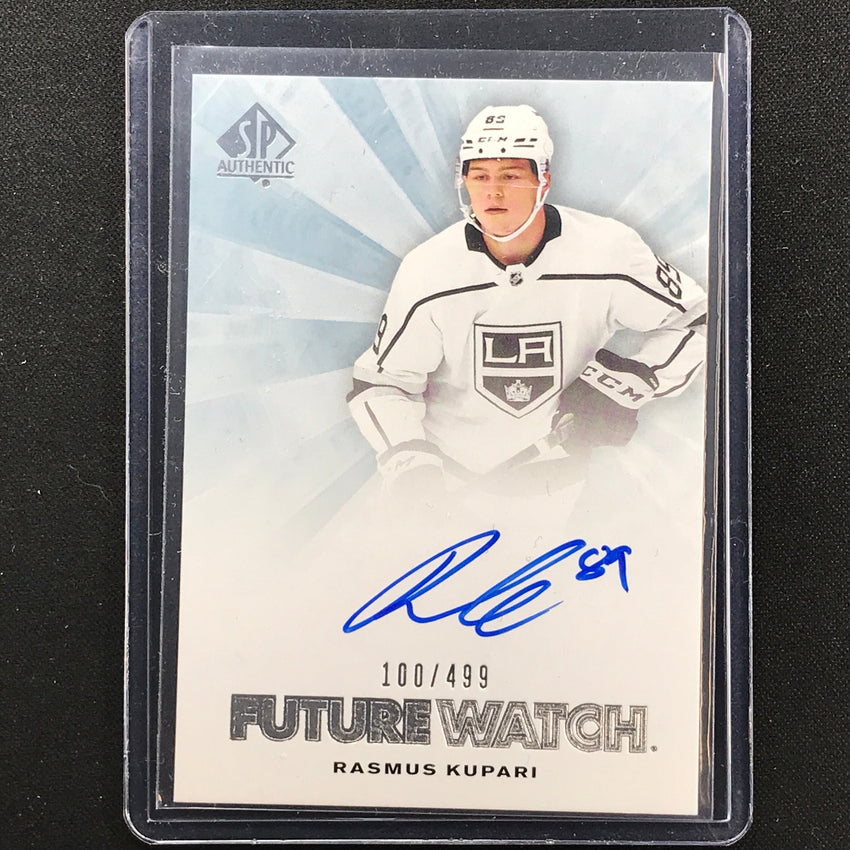 2021-22 Sp Authentic Nhl Rasmus Kupari 2011-12 Future Watch Rookie Auto 100/499