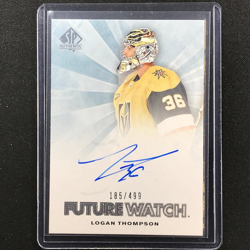 2021-22 Sp Authentic Nhl Logan Thompson 2011-12 Future Watch Rookie Auto 185/499