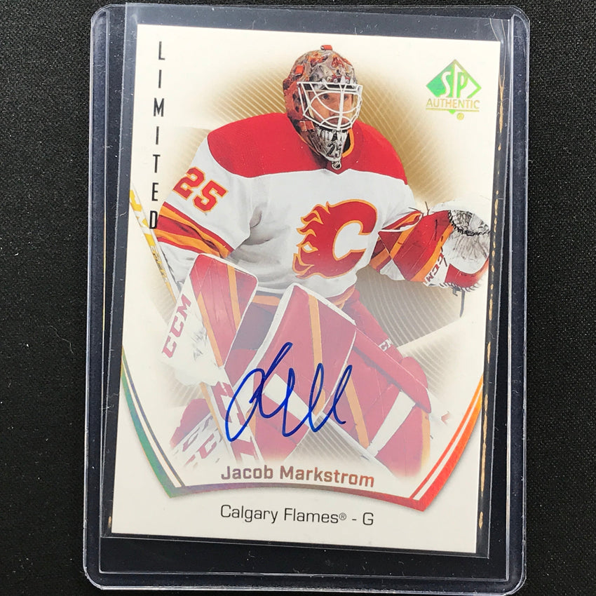 2021-22 Sp Authentic Nhl Jacob Markstrom Limited Auto Base No 11
