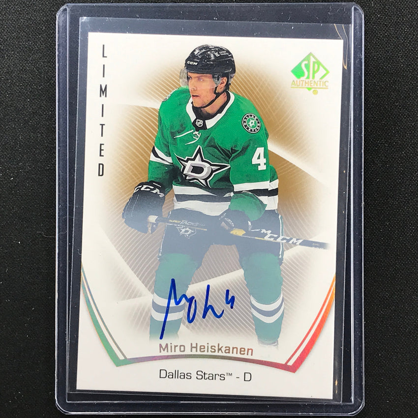 2021-22 Sp Authentic Nhl Miro Heiskanen Limited Auto Base No 20