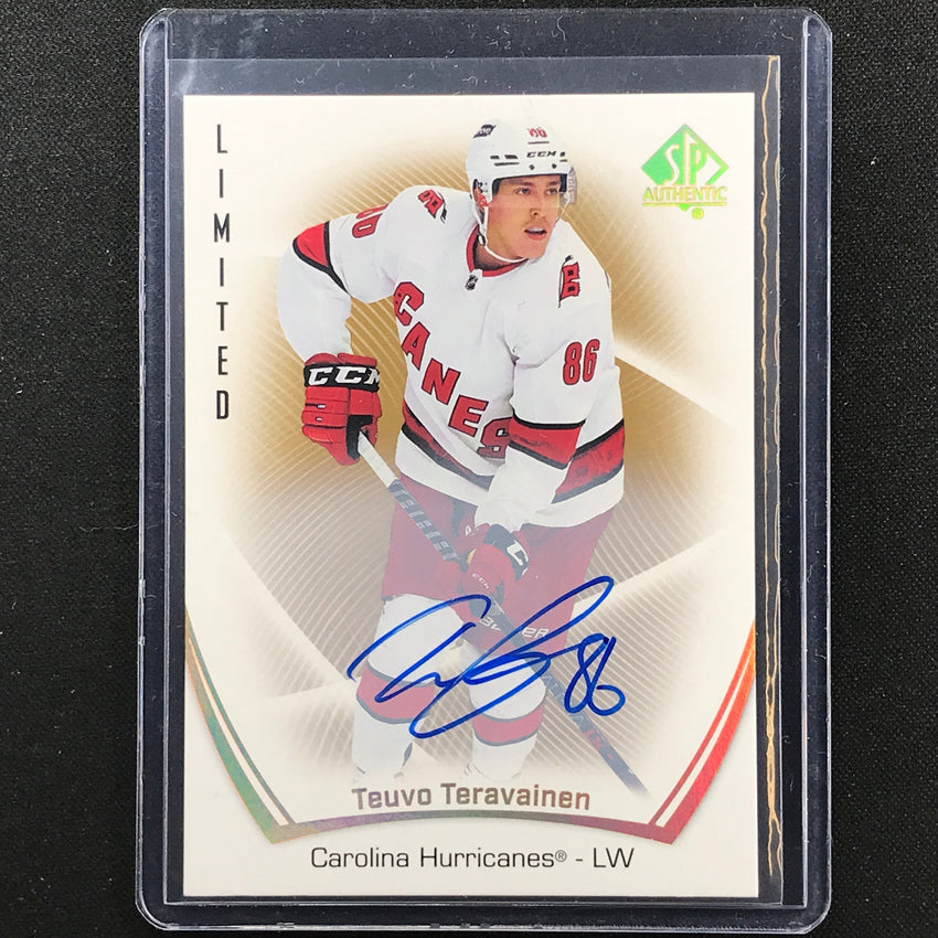 2021-22 SP Authentic NHL TEUVO TERAVAINEN Limited Auto Base #54