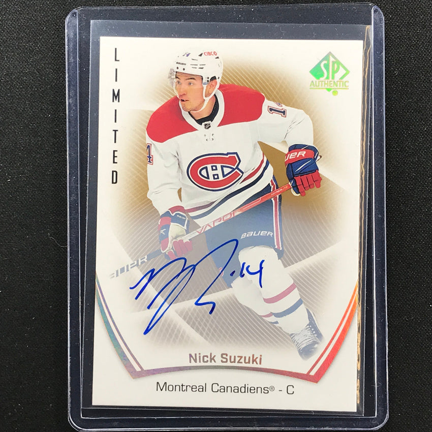 2021-22 Sp Authentic Nhl Nick Suzuki Limited Auto Base No 55