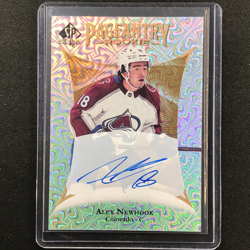 2021-22 SP Authentic NHL ALEX NEWHOOK Pageantry Rookie Auto SP #61