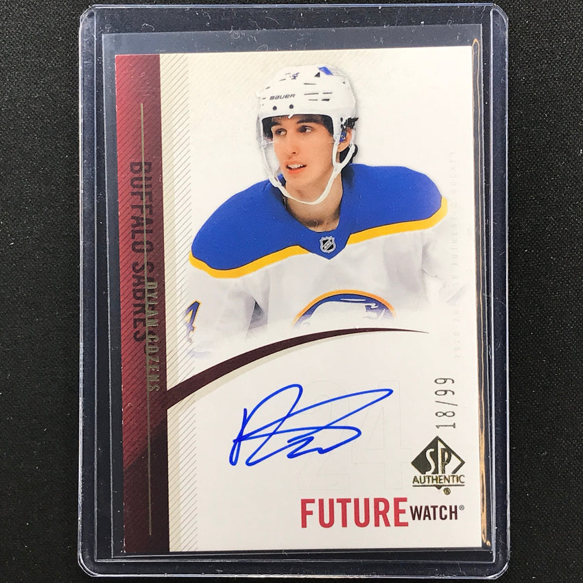 2021-22 Sp Authentic Nhl Dylan Cozens 2020-21 Update 2010-11 Futute Watch 18/99