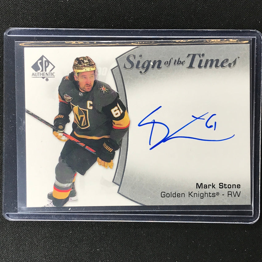 2021-22 Sp Authentic Nhl Mark Stone Sign Of The Times Auto No St