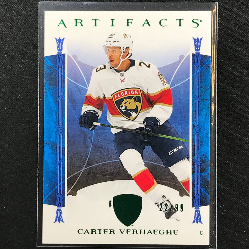 2022-23 Artifacts NHL CARTER VERHAEGHE Base Emerald /99 #35