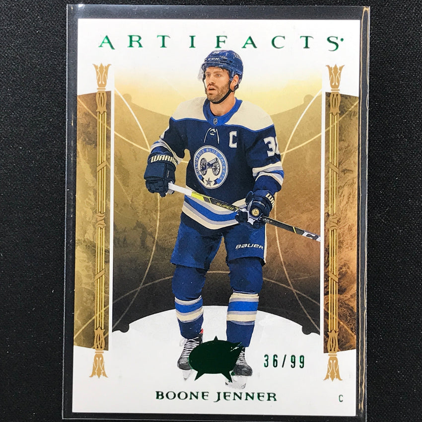 2022-23 Artifacts NHL BOONE JENNER Stars Base Emerald /99 #123