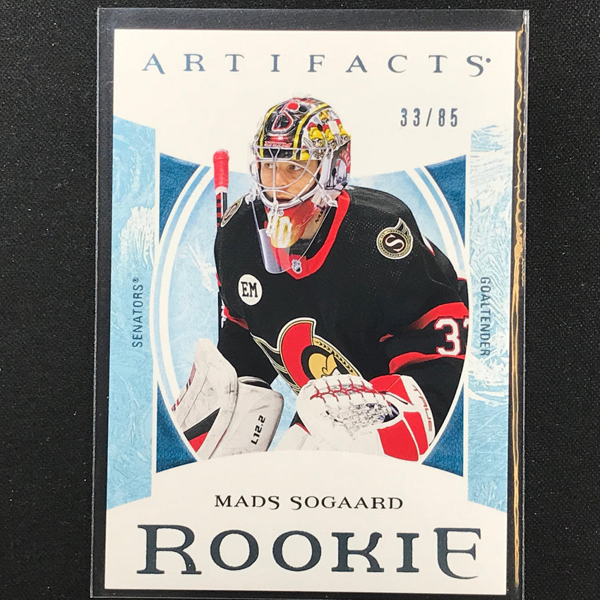 2022-23 Artifacts Nhl Mads Sogaard Rookies Light Blue Steel 33/85