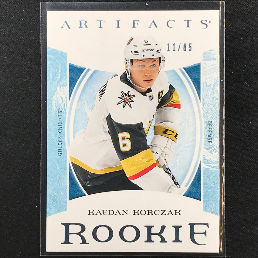 2022-23 Artifacts Nhl Kaedon Korczak Rookies Light Blue Steel 11/85