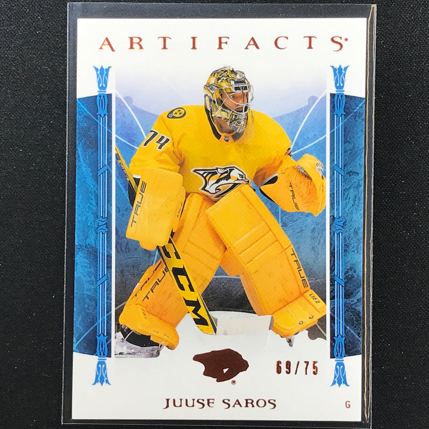 2022-23 Artifacts NHL JUUSE SAROS Goalies Autumn 69/75